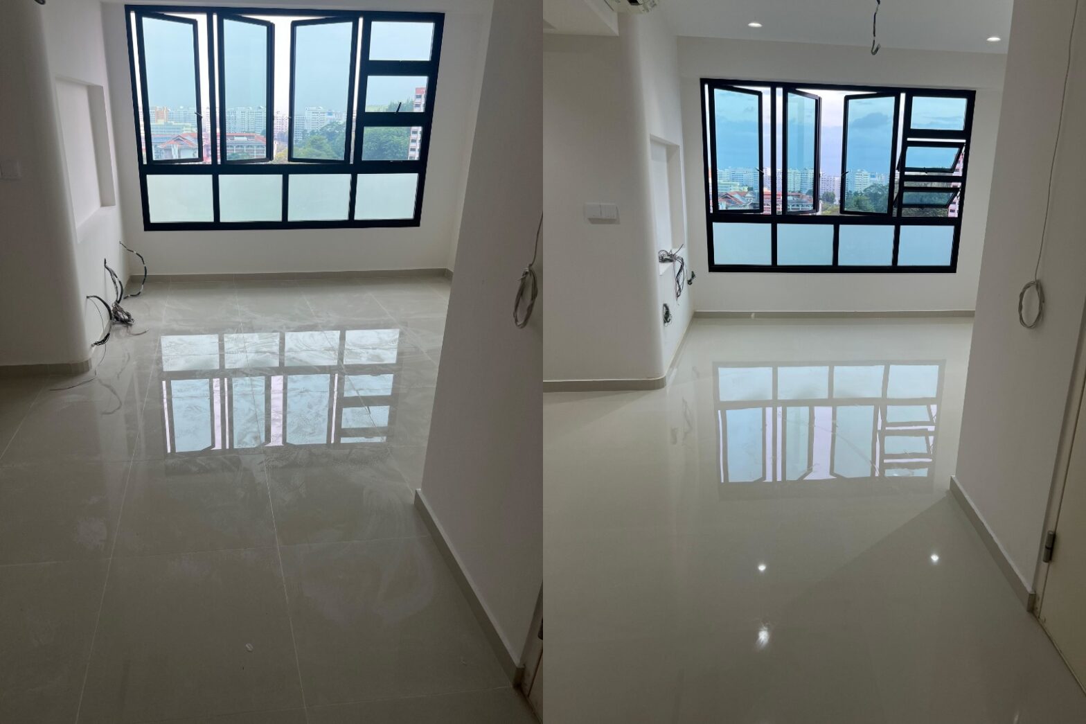 Eco-friendly homogeneous tile cleaning by R&S POLISHING PTE. LTD. in Singapore, keeping floors spotless and safe for your home and the environment.