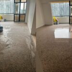 Granite tile cleaning and polishing by R&S POLISHING Singapore for shiny, spotless stone floors