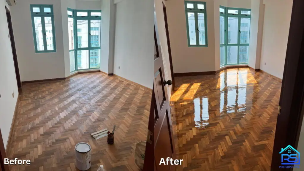 Wooden parquet polishing service in Singapore by R&S POLISHING – restoring elegance and shine to wooden floors