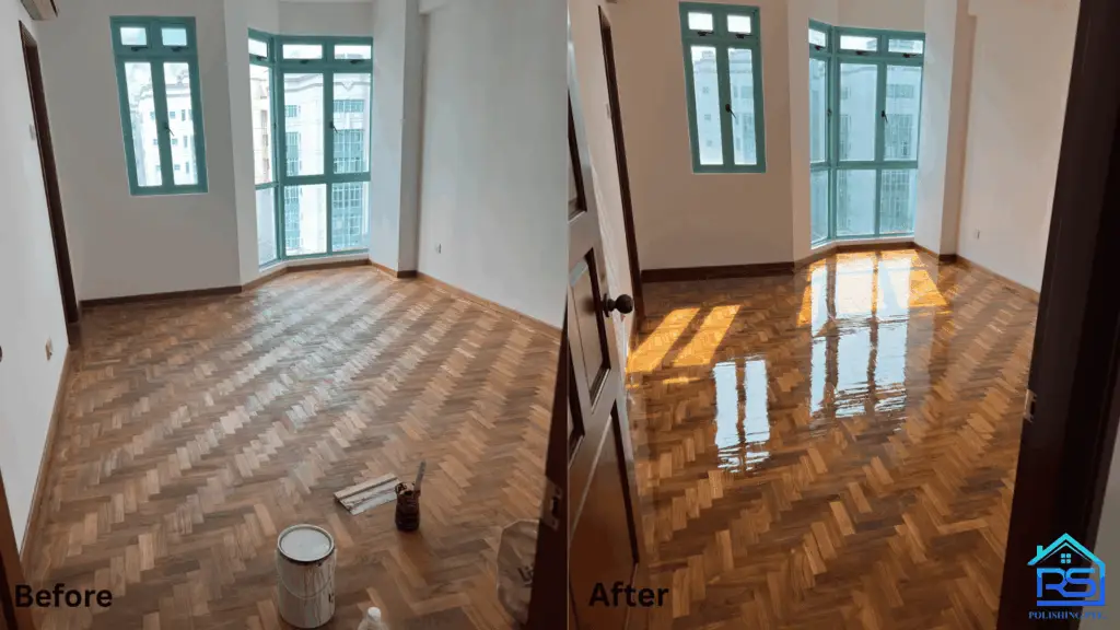 Professional parquet polishing and sanding services in Singapore.